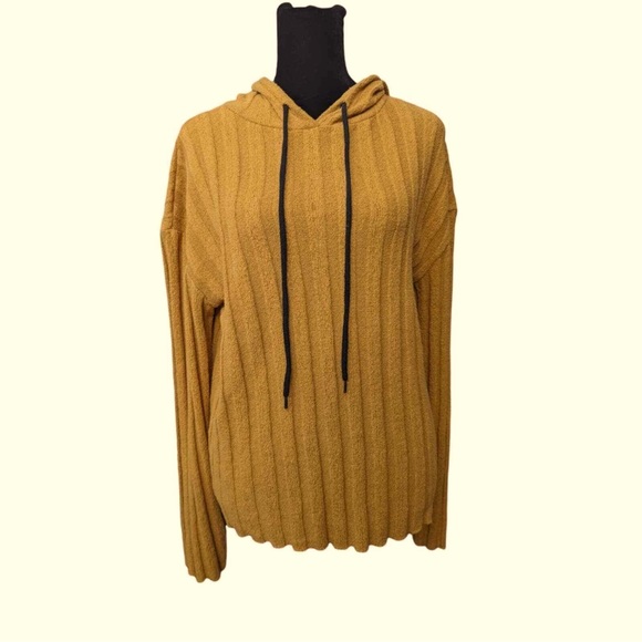 Zara Tops - Zara hooded sweater size S/m yellow